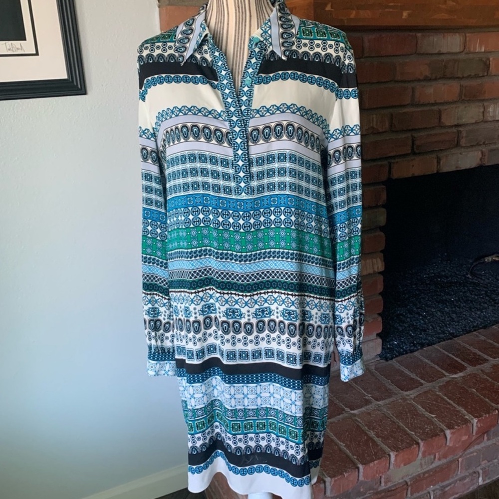 Diane von Furstenberg Seanna Silk Shirt Dress 10